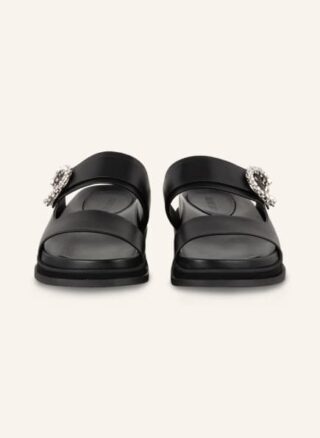 Jimmy Choo Marga Flat Pantoletten Damen, Schwarz