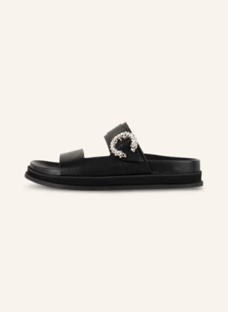 Jimmy Choo Marga Flat Pantoletten Damen, Schwarz