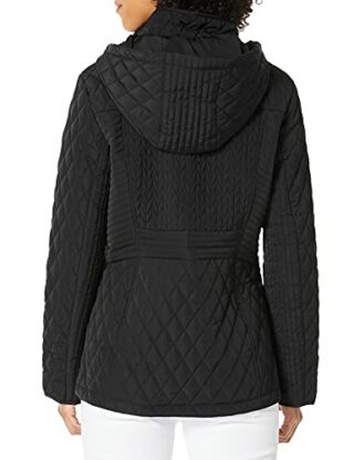 Jones New York Steppjacke Damen, Schwarz