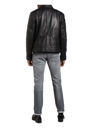 Joop! Lima Lederjacke Herren, Schwarz