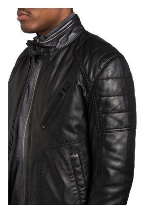 Joop! Lima Lederjacke Herren, Schwarz