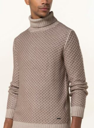 Joop! Maris Rollkragenpullover Herren, Beige
