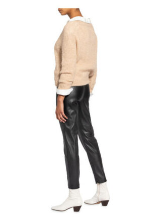 Joop! Sara Lederleggings Damen, Schwarz