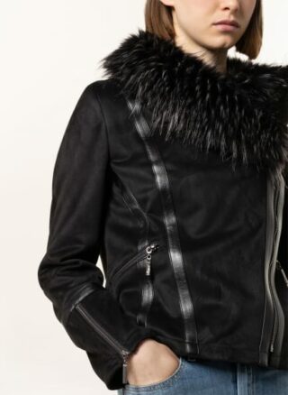 Joseph Ribkoff Bikerjacke Damen, Schwarz