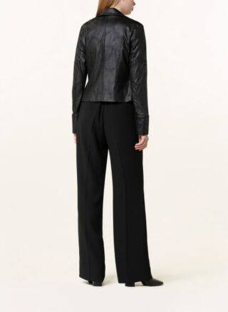 Joseph Ribkoff Lederjacke Damen, Schwarz