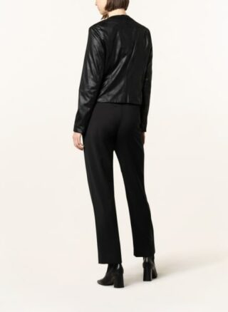 Joseph Ribkoff Lederjacke Damen, Schwarz