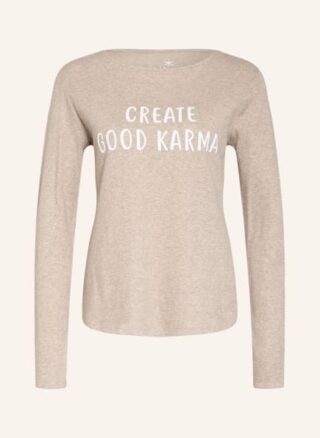 Juvia Longsleeve Damen, Beige