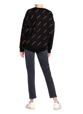 Karl Lagerfeld All-Over Sweatshirt Damen, Schwarz