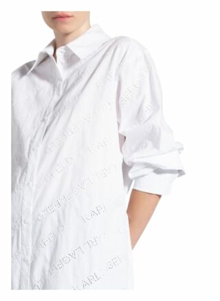 Karl Lagerfeld Hemdblusenkleid Damen, Weiß