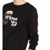Karl Lagerfeld Ikonik Karl & Choupette Sweatshirt Damen, Schwarz