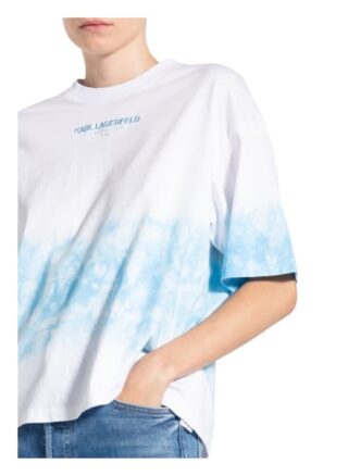 Karl Lagerfeld Tie-Dye T-Shirts Damen, Weiß