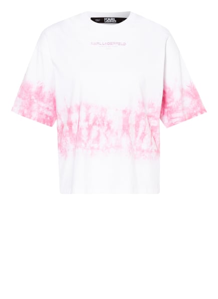 Karl Lagerfeld Tie-Dye T-Shirt Damen, Weiß