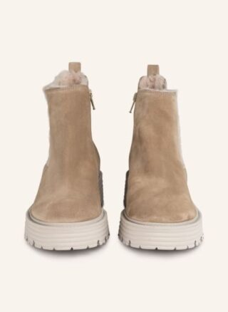 Kennel & Schmenger Chelsea Boots Damen, Beige