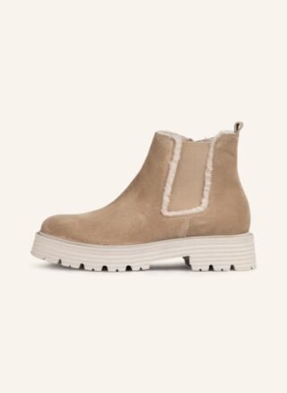 Kennel & Schmenger Chelsea Boots Damen, Beige