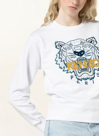 Kenzo Classic Tiger Sweatshirt Damen, Weiß