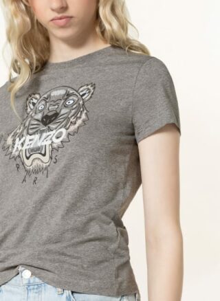 Kenzo Classic Tiger T-Shirts Damen, Grau