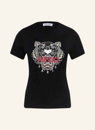 Kenzo Classic Tiger T-Shirts Damen, Schwarz