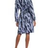 Kenzo Hemdblusenkleid Damen, Blau