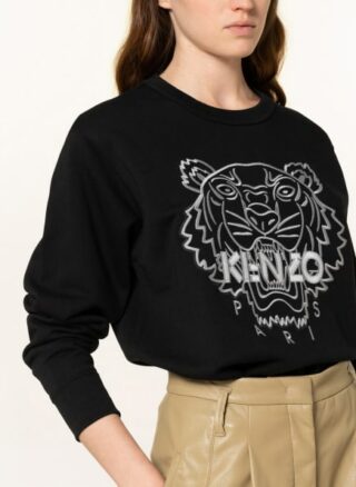 Kenzo Tiger Classic Sweatshirt Damen, Schwarz