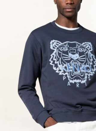 Kenzo Tiger Seasonal Sweatshirt Herren, Blau