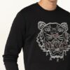 Kenzo Tiger Seasonal Sweatshirt Herren, Schwarz