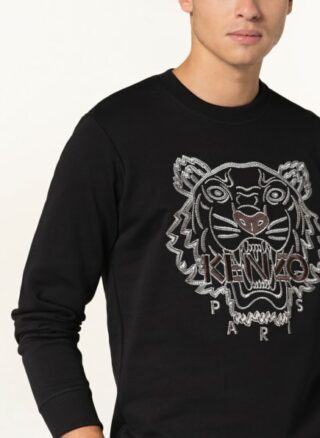 Kenzo Tiger Seasonal Sweatshirt Herren, Schwarz