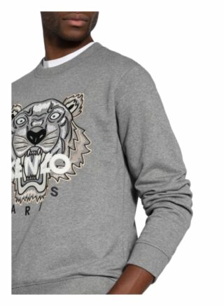 Kenzo Tiger Sweatshirt Herren, Grau