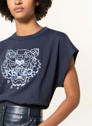 Kenzo Tiger T-Shirts Damen, Blau