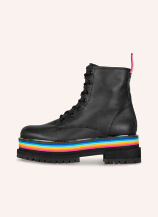Kurt Geiger Plateau-Schnürboots Damen, Schwarz