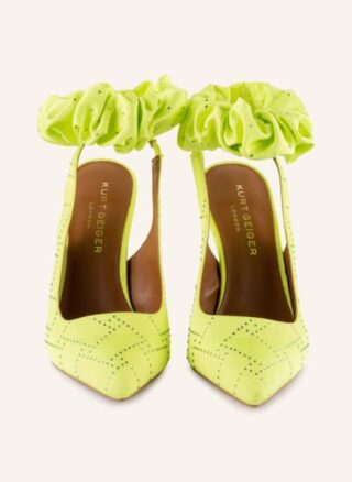Kurt Geiger Samtpumps Damen, Gelb