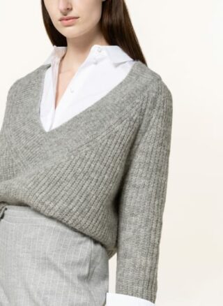 LANIUS Pullover Damen, Grau