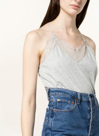 LANIUS Top Damen, Grau