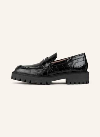 LÄST Penny-Loafer Damen, Schwarz