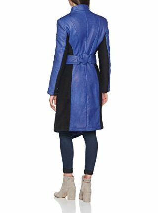 LIVE & LOVE Ledermantel Damen, Blau