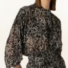 LUISA CERANO Bluse Damen, Schwarz