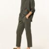 LUISA CERANO Cigarettenhose Damen, Grün