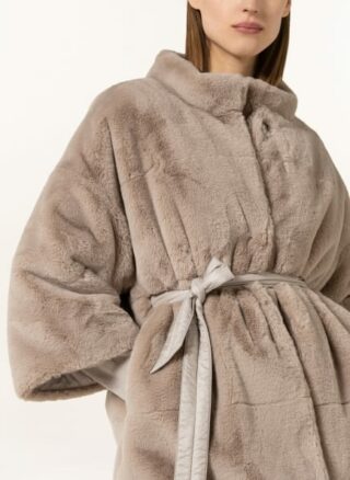 LUISA CERANO Kunstfelljacke Damen, Beige
