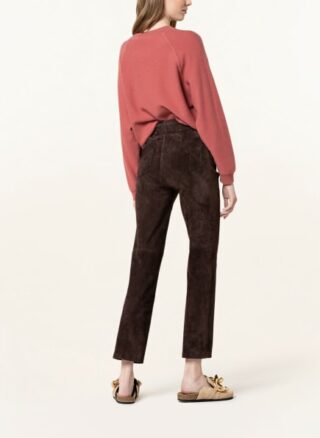LUISA CERANO Lederhose Damen, Braun