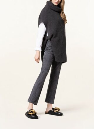 LUISA CERANO Lederhose Damen, Grau