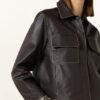 LUISA CERANO Lederjacke Damen, Braun