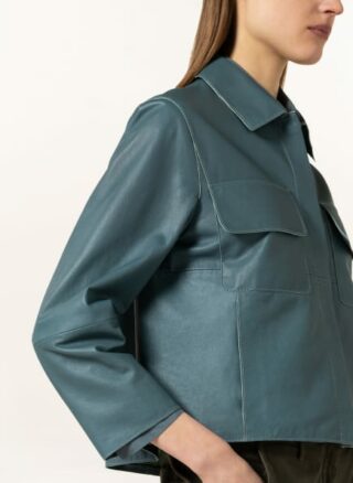 LUISA CERANO Lederjacke Damen, Grün