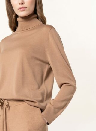 LUISA CERANO Rollkragenpullover Damen, Braun