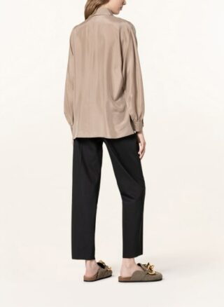 LUISA CERANO Seidenbluse Damen, Beige