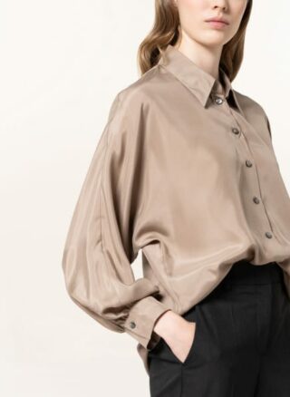 LUISA CERANO Seidenbluse Damen, Beige