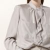 LUISA CERANO Seidenbluse Damen, Beige