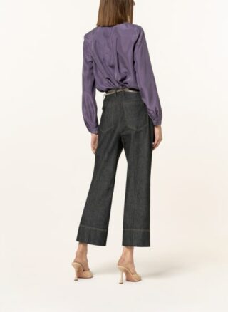 LUISA CERANO Seidenbluse Damen, Lila