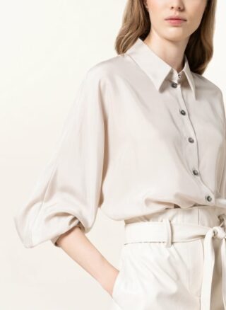 LUISA CERANO Seidenbluse Damen, Weiß