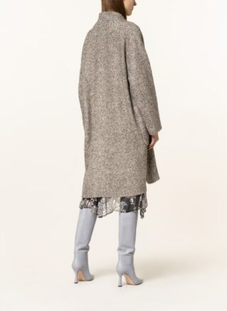 LUISA CERANO Stehkragenmantel Damen, Beige