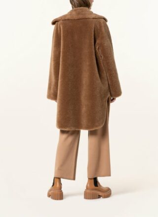 LUISA CERANO Teddyfell-Mantel Damen, Braun