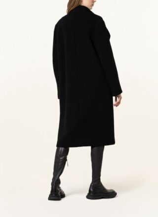 LUISA CERANO Wollmantel Damen, Schwarz